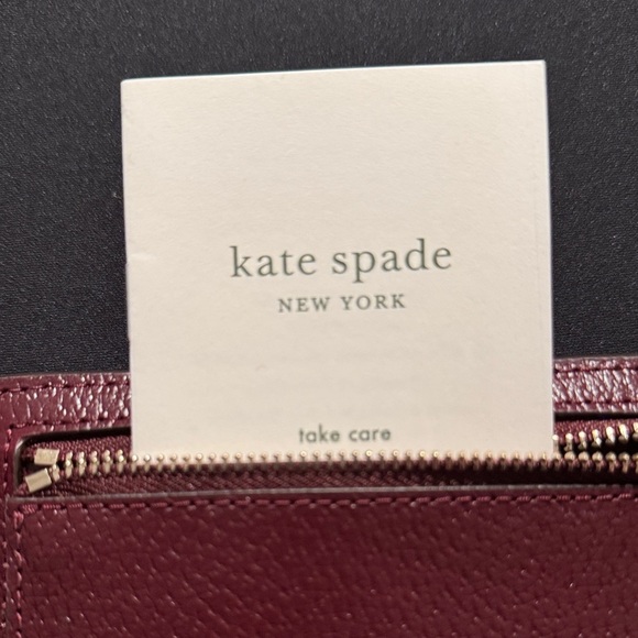 Kate Spade Deep Burgundy Wallet & Card Holder (NWT) - Picture 8 of 9
